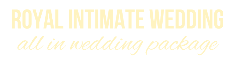Royal Intimate Wedding Title